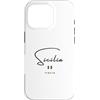 LEVART Italy Travel City Minimal Italia Custodia per iPhone 16 Pro Sicilia Italia