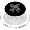 Coquette Bow Aesthetic Christmas Graphic Luci di Natale Fiocco Fiocco Coquette Estetica Ragazze Giovani PopSockets PopGrip per MagSafe