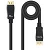 NANOCABLE 10.15.2501-L150 - Cavo DISPLAYPORT 1.4, con Certificato VESA, Risoluzione fino a 8K@60Hz, Colore Nero, 1,5 Metri