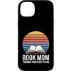 Book Lover Library Bookworm Books Custodia per iPhone 14 Plus Prenota Mamma Girare Pagine Non Piani