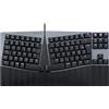Perixx PERIBOARD-335BL - Tastiera cablata compatta ed ergonomica - Tenkeyless - Tasti clicky blu - Tasti macro programmabili - Windows e Mac OS X - Layout AZERTY francese