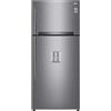LG GTF916PZPYD Frigorifero Smart Doppia Porta Total No Frost con Congelatore, 592 L, 38 dB, Tecnologia Multi Air Flow, Linear Cooling, Door Cooling - Frigo con Freezer, Wi-Fi e Display LED