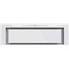 GLOBALO Cappa aspirante da incasso 90 cm, cappa da cucina per mobile base, cappa aspirante da cucina per mobile base serie acciaio, acciaio verniciato, vetro temperato, Materi 90.1 Black