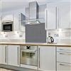Cube Print and Display Grigio chiaro - Colore blocco vetro Splashback (900 W x 750h)