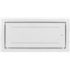 GURARI 341 WH 90, incasso 90 cm, vetro bianco, efficace, assorbente 1000 m³, cappa di circolazione d'aria, striscia LED