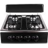 bajrl Fornello A Gas A 4 Fuochi, Protezione In Caso Di Guasto Della Fiamma, Piano Cottura A GPL Con In Vetro For Cucina Domestica, Lavoro A Risparmio Energetico, Design Portatile