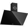 Gurari Cappa Aspirante 90 cm a Parete GCH D 286 Vetro Nero | Design Senza Testa e Inclinato | Motore 1000 m³/h | TouchControl, Telecomando Incluso | LED | Timer | Filtro Lavabile | Scarico e Ricircolo
