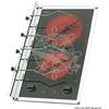 OSCULATI techimpex Piano Cottura vetroceramica 2 fuochi