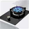 Generic Fornello a gas con protezione anti-fiamma e sicurezza anti-perdite, 5,2 KW ad alta potenza per cucinare professionale