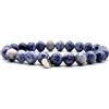 KARDINAL WEIST sodalite bracciale, perle di gemma, gioielli per uomo e donna, creatività - balance - ispirazionev (XS, sodalite)