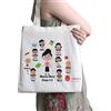 GioCandles Shopper Borsa Sacca Personalizzata per Maestra o Maestro, Cotone