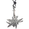 Cozzi Gioielli Stella Alpina : Ciondolo in Argento 925 - Pendente con Girocollo - Fiore Simbolo Alpi - Alpini - Montagna