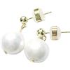 Generic Collezione Primavera Estate 2023 - Le Perle Perdute dell'Antico Egitto - Incredibili Grandi Perle Edison 10.5-11mm su borchie in Argento Sterling Placcato Oro