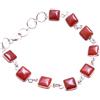 Kanika Jewelry Trove AAA Solid Red Carnelian Gemstone Bracelet - 925 Sterling Silver Women Gift Bracelet, Braccialetti d'argento per regalo delle donne