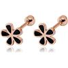 Meissa Piercing Orecchio a vite Orecchini donna argento 925 carini Orecchini Screw-back ipoallergenici Gioielli Donna (C-R)