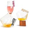 FranJohnsonHouse Ciondoli Personalizzati per Bicchieri di Vino (Design 3) | Anelli Segnabicchieri, Per Matrimoni e Feste, Acrilico e Legno, Nome Tagliato al Laser, Decorazioni Eleganti