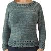 Generic Golfino da donna, golf fatto a mano, golf traforato, maglia da donna, maglione di lana merino, maglione fatto a maglia. ARTICOLO ORIGINALE UNICO MOMpATchWORK