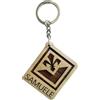 Faltec Portachiavi personalizzato FIORENTINA in legno con nome personalizzato- Portachiavi squadra del cuore viola - VECCHIO O NUOVO LOGO