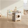 Cucina Giocattolo in Legno Design Realistico per Area Giochi, Cameretta,
