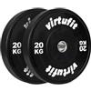 VirtuFit Bumper Plate - Disco importante in gomma olimpica - 50 mm - Set da 2 x 20 kg