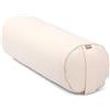 Bodhi Yoga Bolster | Serie ECO | Rullo da yoga con imbottitura in kapok | Rivestimento lavabile in 100% cotone biologico | Cuscino da yoga per yoga ristorativo | 65 x 22 cm (blu scuro)