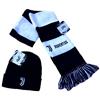 JUVENTUS Set Juve Sciarpa + Cuffia Ufficiale Kit Tubolare Berretto Cappello in Acrilico SETJUTFA04CUFNE01