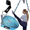 MuscleForge Cinghia Yoga 300 cm con Gancio da Porta, Cintura per Stretching delle Gambe, Yoga, Pilates, Balletto e Arti Marziali - Fascia di Allenamento con Passanti Regolabili
