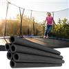 Generico 6 pezzi Tubi in Schiuma per Trampolino, Protezione per Aste di Trampolino, Copertura in Gommapiuma per Aste, manicotti in schiuma per pali di trampolini, ricambi accessorio per trampolini(Nero)
