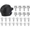 Generic Kit di riparazione per caschi da calcio, 12 mm, 10 mm, 24 pezzi, viti in acciaio, per softball, baseball, ragazze, ragazzi, principianti professionisti