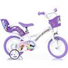 Dino Bikes Bicicletta bambina Unicorno 12 pollici Unicorn Academy