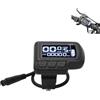 EIMSOAH Display EN06 Display LCD per Bici Tachimetro con Connettore Luce Cavo Impermeabile a 6 Pin 24V 36V 48V 60V Pannello Display per Bici Elettrica per Manubrio da 22,2 Mm