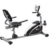 HIGH POWER Cyclette Orizzontale GetFit Ride R281 - Volano 6.5kg, 8 Livelli Resistenza, Seduta Imbottita, Rilevazione Cardiaca