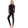 ZUKN Mute per Donna, Completo in Lycra Tuta Intera Anti-UV Siamese a Maniche Lunghe Abbigliamento da Surf ad Asciugatura Rapida per Attrezzatura Subacquea Sport d'Acqua Spiaggia,Purple,L