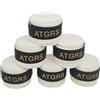 Gristor Grip per racchetta da tennis, antiscivolo, ad asciugatura rapida, per racchette da tennis, badminton, squash, padel (6 bianco)