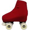 GISI Danza Copripattini in Lycra per Pattinaggio - 100% Made in Italy (M - Misura Pattini 37/39, Bordeaux)