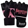 BOXEUR DES RUES - Guanti Fit Boxe Fucsia In Neoprene Con Inserti In Mesh, Unisex, Viola, L-XL