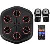 RAPLONC Onepunch Music Boxing Machine Wall Monted, Smart Boxing Music Machine con LED, Machine di Gioco con Supporto per Telefono e Guanti da Boxe per Il Rilascio di Stress
