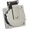 Marinco 6371ELX Inlet, 32A 230V, Stainless Steel, No Enclosure, Grey