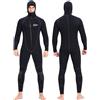 Kenilah Mute da Uomo Muta in Neoprene Ultra Elasticizzata da 5 mm con Cappello, Muta da Sub Invernale Calda con Cerniera Frontale for tutto il Corpo for Snorkeling Immersioni Nuoto(XX-Large)