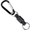 BYARSS Moschettone Nero,Clip Magnetica per Pesca, moschettone con moschettone per Pesca, moschettone con moschettone(Single Buckle Length-Nero)