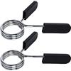 Latinaric, clip a molla per bilanciere, 1 coppia, per manubrio, barra, con impugnatura in gomma, 25 mm, 28 mm, 30 mm, 50 mm, 50 mm