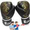Generic Guanti Da Boxe Da Uomo, Guanti Da Allenamento Per Boxe - Guantoni Da Boxe Per Adulti, Guanti Da Combattimento Per Allenamento Da Boxe Con Stampa Tigre, Guanti Professionali In Pelle PU Traspirante Mua