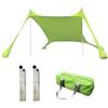 Knowlife Tendas Parasole Da Spiaggia Portatile, Tendas Sole Spiaggia, Ombrellone Da Spiaggia Portatile, Baldacchino Parasole Impermeabile E Resistente Ai Raggi UV Per Campeggio, Pescas, Cortile E Picnic