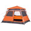 vidaXL Tenda a Cupola 4 Persone Grigio e Arancione a Rilascio Rapido, tenda, tenda da esterno, tenda impermeabile, tenda da giardino, tenda leggera