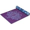 Gaiam Stampa Premium Tappetino Yoga Reversibile, Purple Lotus, 6 mm