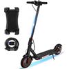 YOBACARID 8.5" Monopattino Elettrico Adulto con Doppia Sospensione, 350W Pieghevole Monopattino Elettrico Autonomia 30KM, MAX 25 KM/H, Freno sistema di frenata scooter elettrico di, Carico Massimo 120KG