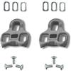 FPD AXCT0040 Kit PLACCHETTE Grigie 5° COMPATIBILI Look KEO Pedali Bici da Corsa