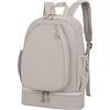 Aymzbd Zaino Da Tennis con Scomparto per Scarpe, Zaino per Laptop, Zaino Sportivo, Tasca Laterale per Allenamento, Racchette, Grigio
