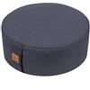 FelizMax Zafu Cuscino da meditazione con grano saraceno, cuscino da yoga di alta qualità per sedersi sul pavimento con cerniera, copertura in cotone grigio scuro 40.6 cm