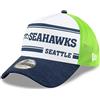 New Era 39Thirty 1970 Seattle Seahawks Kappe, Berretto da Uomo, Blu Scuro, M/L